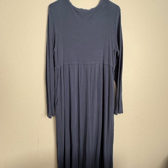 Quince 100% organic Elegant Blue Maxi Dress - Picture 5 of 7